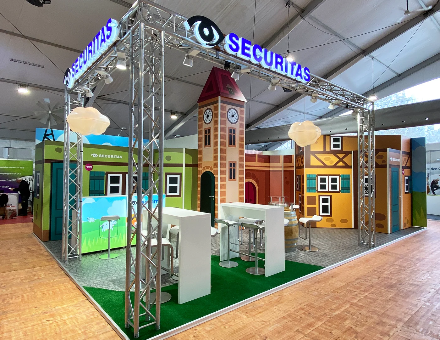 Securitas, Fiutscher, hplus gmbh Messebau