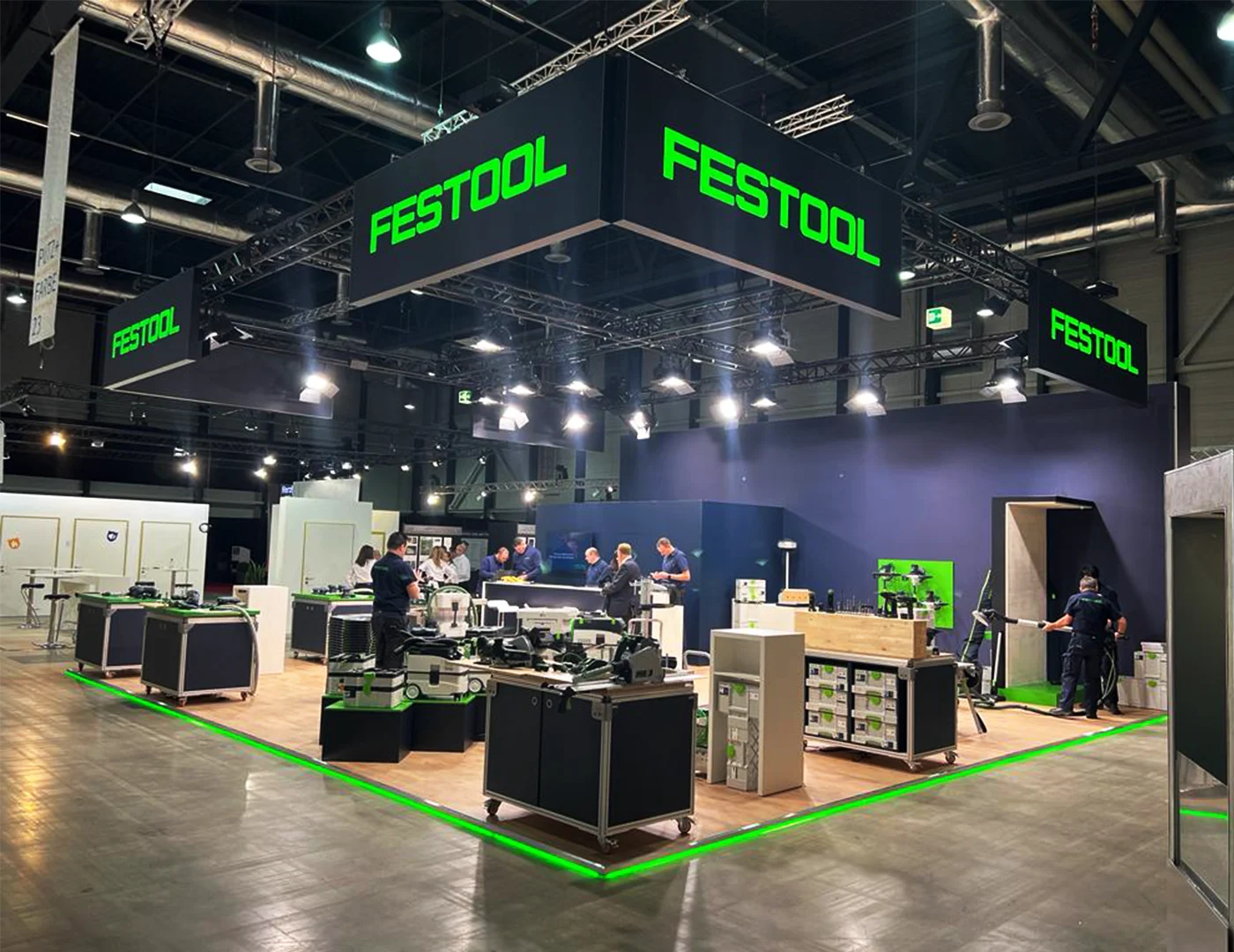 Festool, applitech, hplus Messebau und Live Kommunikation