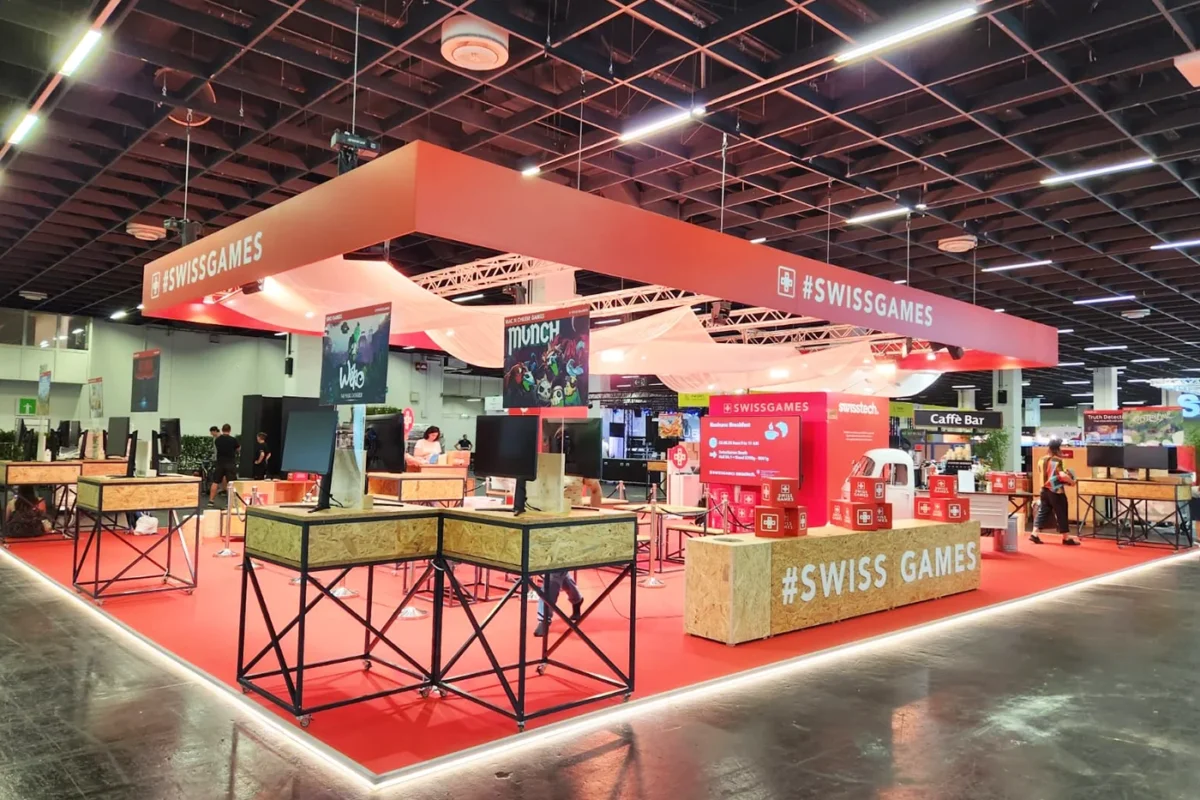 Pro Helvetia, Gamescom, hplus gmbh, Messebau