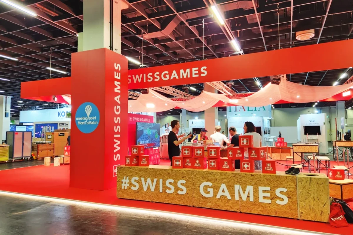 Pro Helvetia, Gamescom, hplus gmbh, Messebau