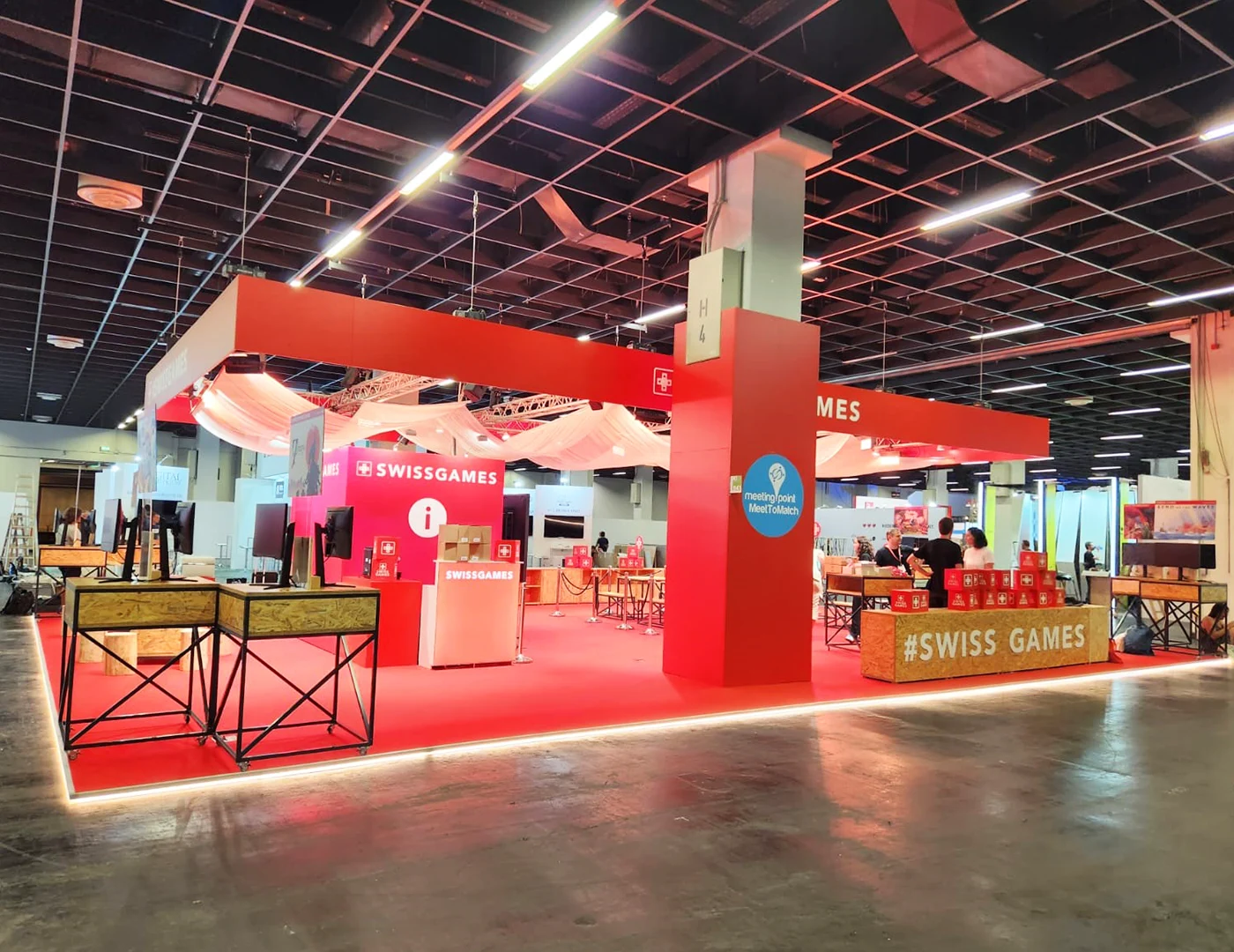 Pro Helvetia, Gamescom, hplus gmbh, Messebau