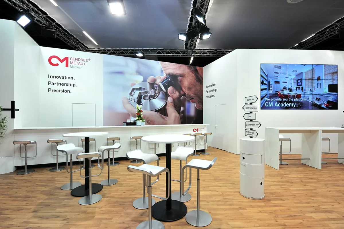 Cendres+Metaux, IDS, hplus gmbh, Messebau